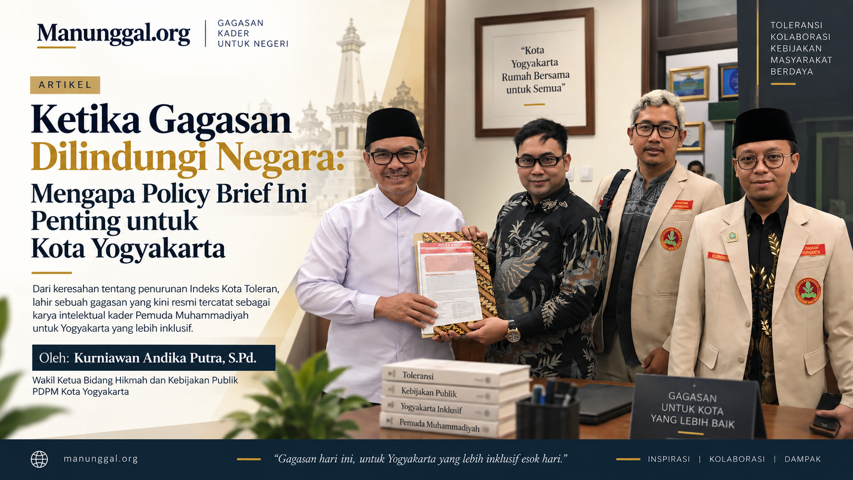 Ketika Gagasan Dilindungi Negara: Mengapa Policy Brief Ini Penting untuk Kota Yogyakarta