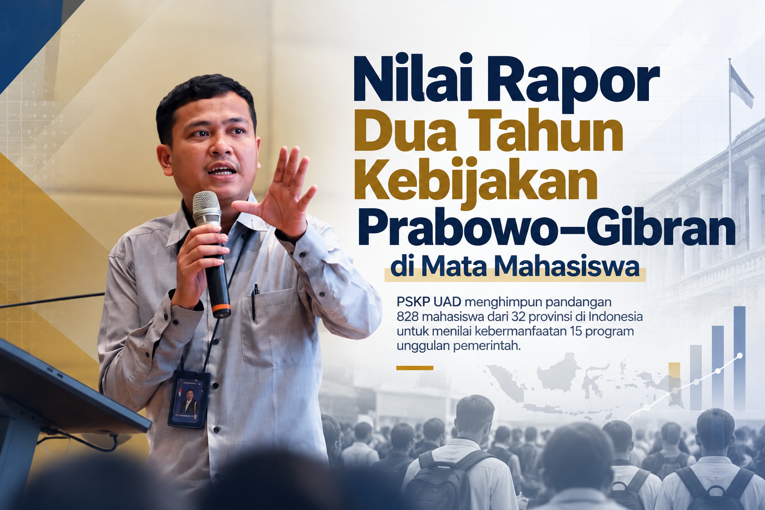 Survei PSKP UAD: 5 Program Prioritas Prabowo-Gibran yang Paling Sedikit Dirasakan Manfaatnya