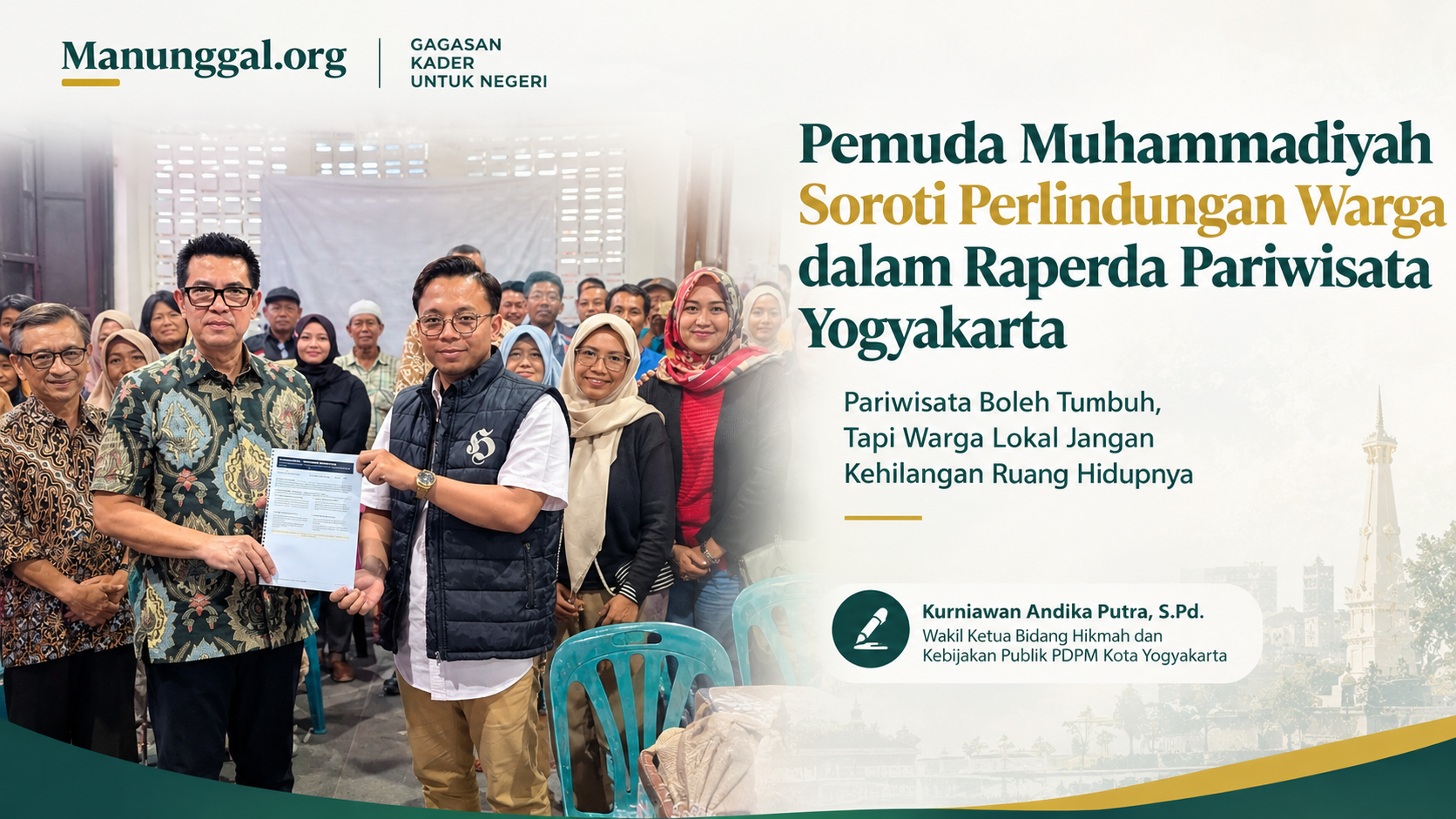 Pemuda Muhammadiyah Soroti Perlindungan Warga dalam Raperda Pariwisata Yogyakarta