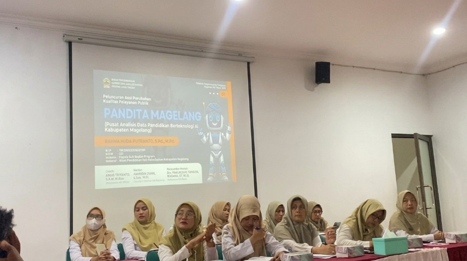 Dukung Transformasi Birokrasi, Disdikbud Kabupaten Magelang Resmi Luncurkan”PANDITA MAGELANG” Berbasis Kecerdasan Buatan